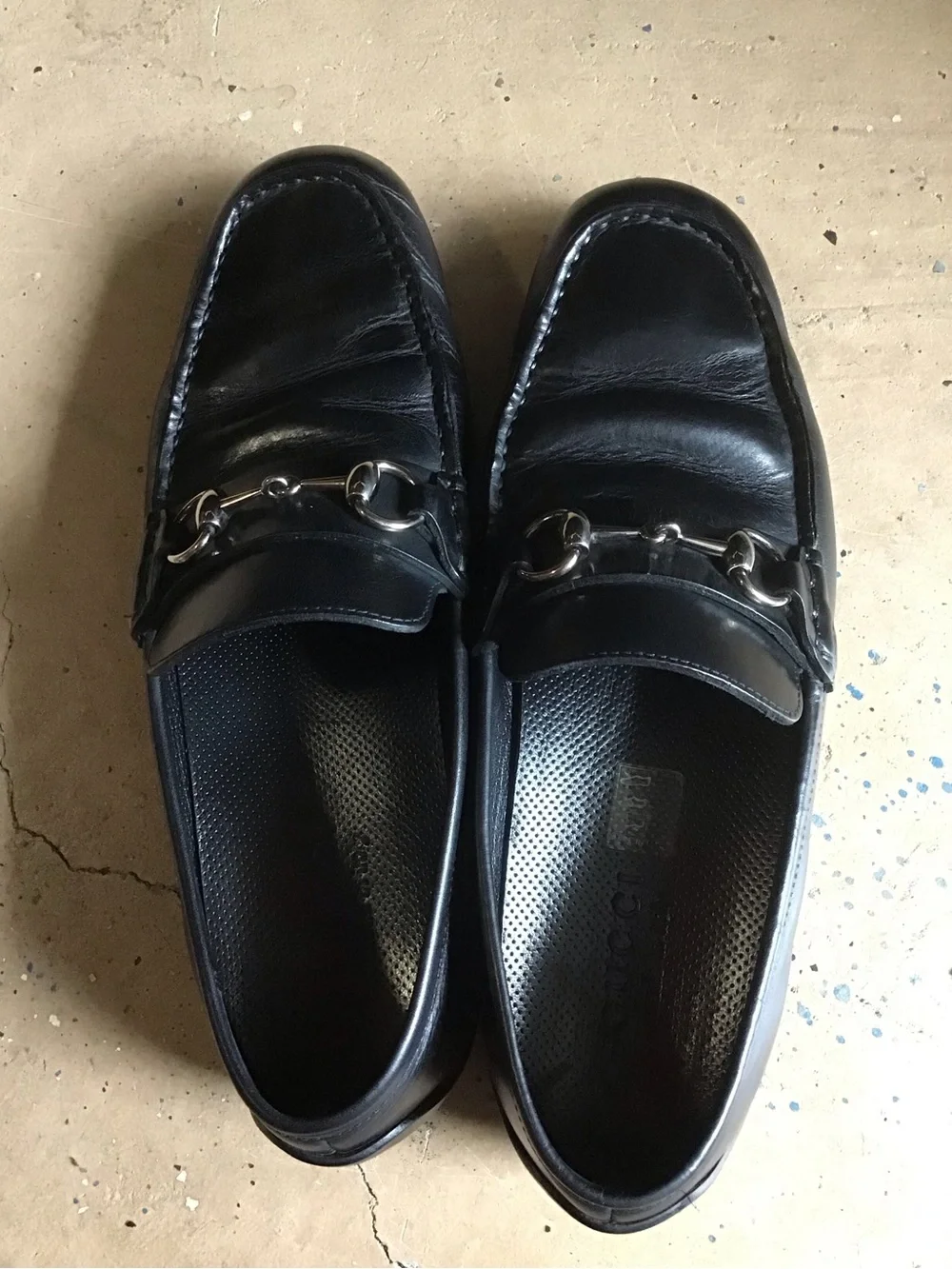 GUCCI Horsebit Slip-On Loafers